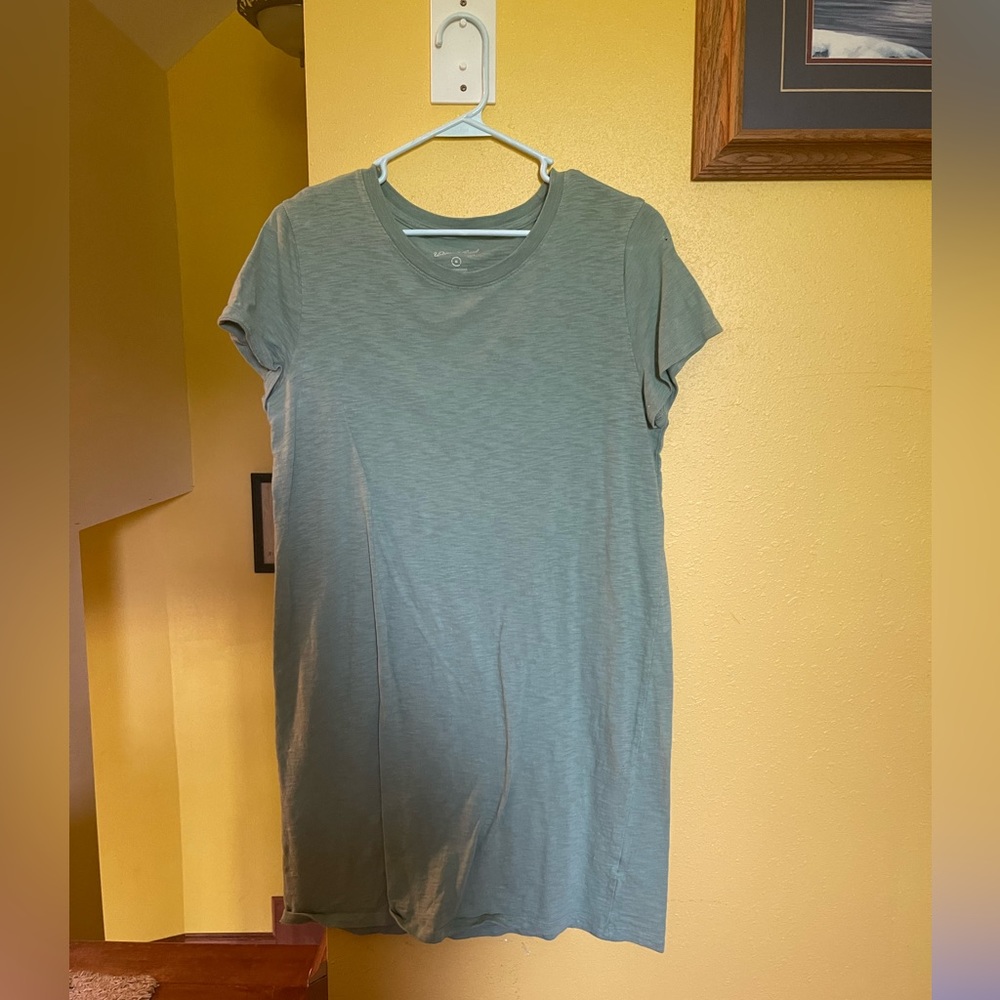 Green t-shirt dress